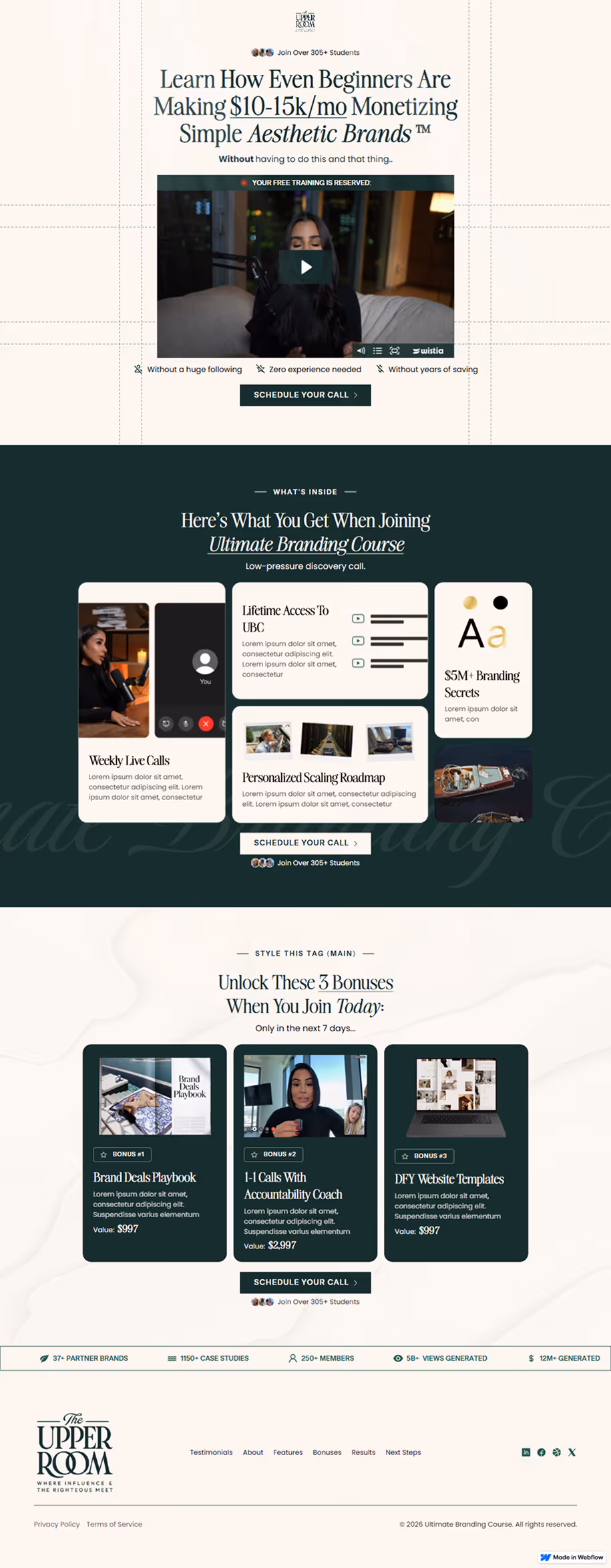 Funnel design example