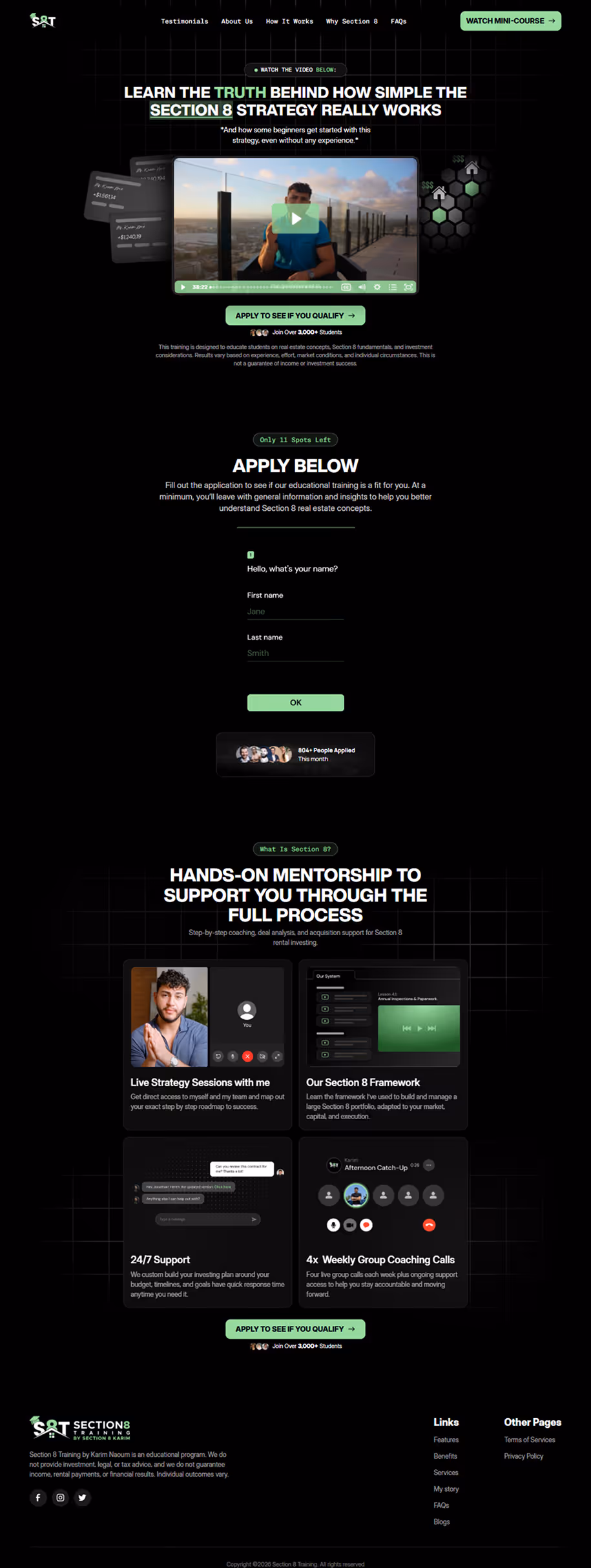 Funnel design example